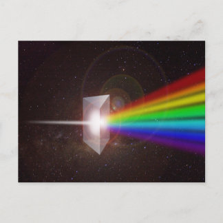 Carte Postale spectre de couleur de prisme