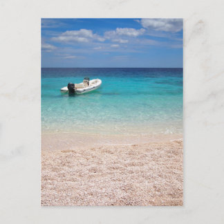 Carte Postale Speedboat dans la mer bleue