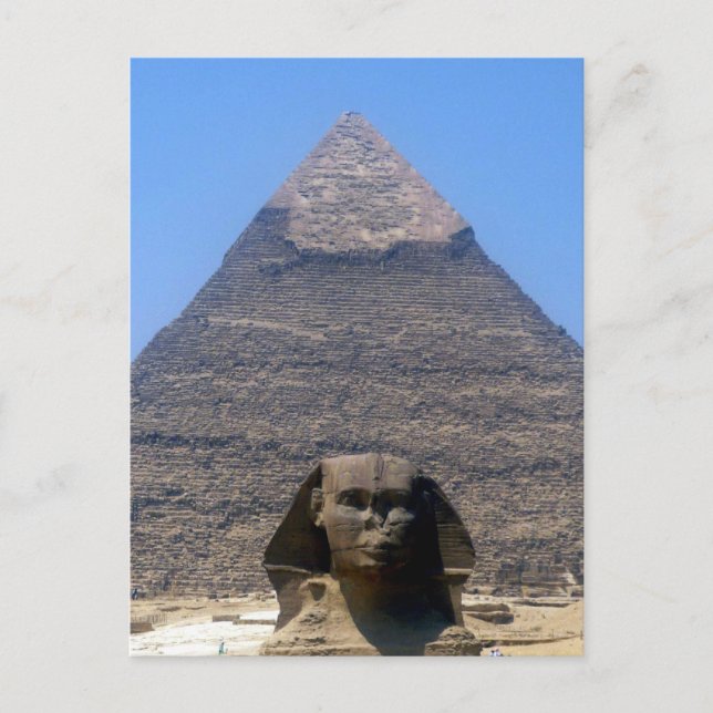 Carte Postale sphinx khafre pyramide (Devant)