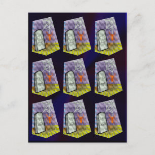 Carte Postale Spider from the Web et un Motif RIP Marker