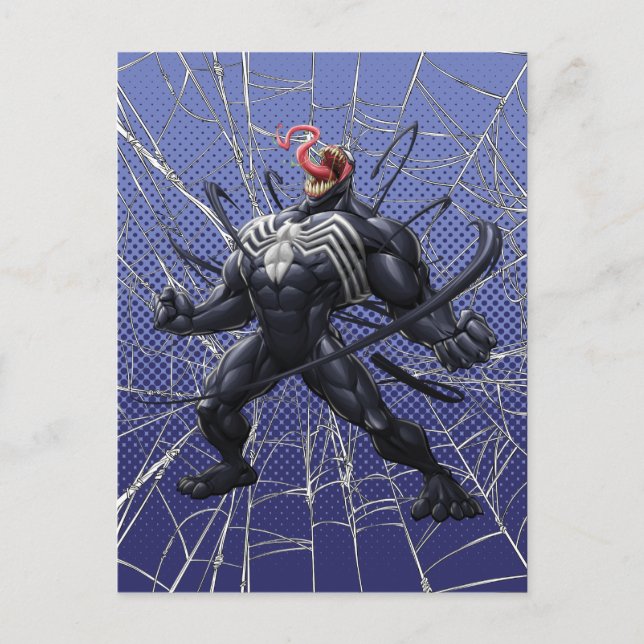 Carte Postale Spider-Man | Symbiote de venin se détachant (Devant)