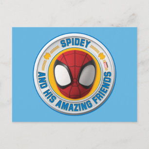 Carte Postale Spidey et ses amis extraordinaires Badge Spidey