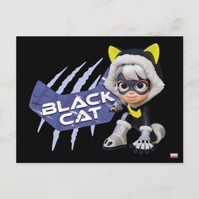 Carte Postale Spidey et ses amis incroyables Black Cat (Devant)
