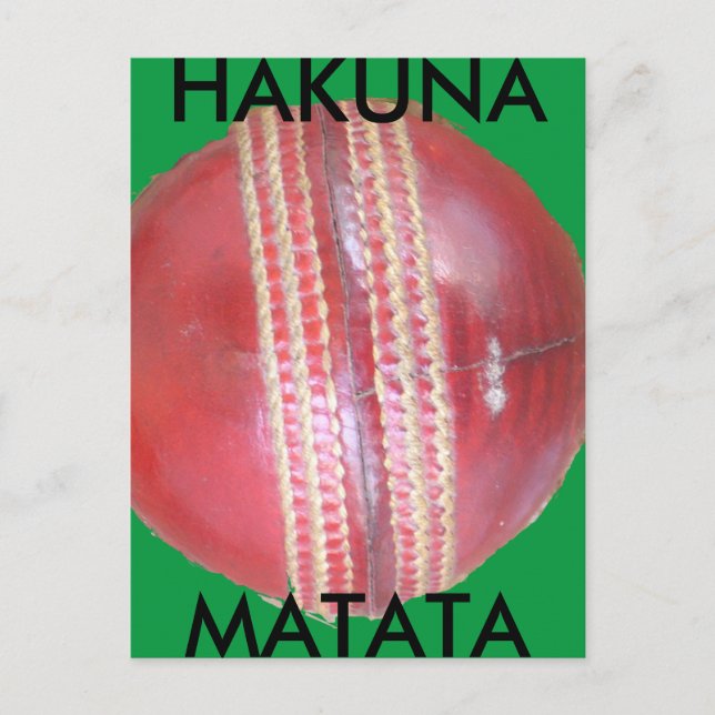 Carte Postale Spin Master's Sphere : Une balle de cricket à gauc (Devant)