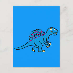 Carte Postale Spinosaure bleu
