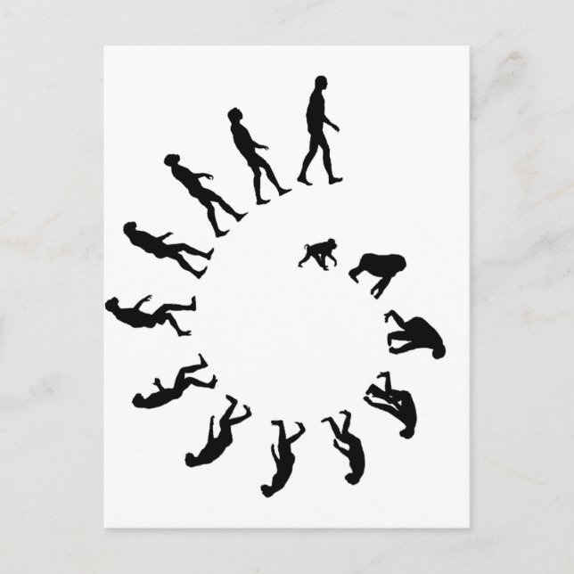 Carte Postale Spirale de l'évolution (Devant)