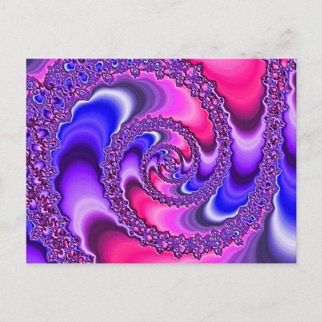Carte Postale Spirale pourpre (Devant)