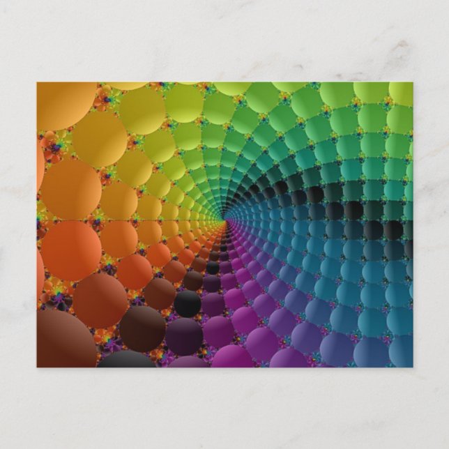 Carte Postale spirale rétro (Devant)