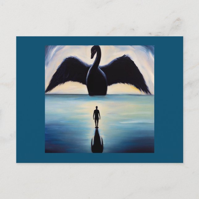 Carte Postale Spirit Animal Black Swan 1 (Devant)