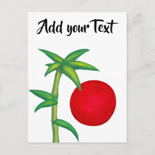 Carte Postale Spirit of Asia Bamboo et symbole Soleil