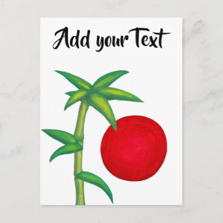 Carte Postale Spirit of Asia Bamboo et symbole Soleil