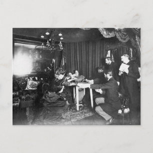 Carte Postale Spirit Photographie Seance avec Eusapia Palladino