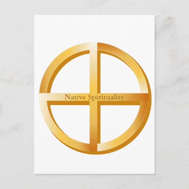 Carte Postale Spiritualité native 5,6 po x 4,25 po (Devant)