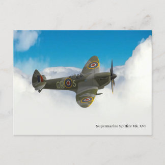Carte Postale Spitfire Postcard