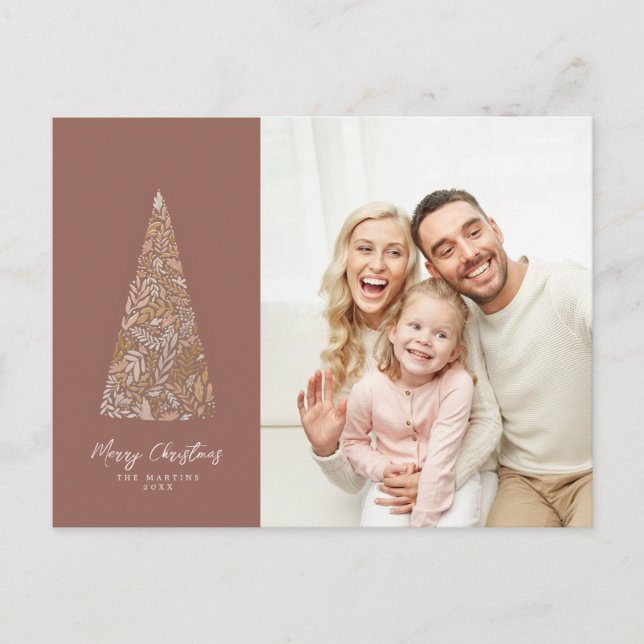 Carte Postale Splendide sapin d'épinette Beige photo de Noël/Fêt (Devant)