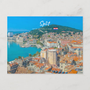 Carte Postale Split, Croatie - Ville côtière