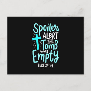 Carte Postale Spoiler Alert Tomb Était Vide Pâques Religieux Chr
