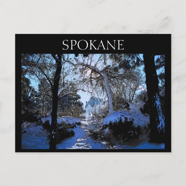 Carte postale Spokane (Devant)