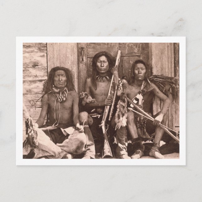 Carte Postale Spokane Indians, 1861 (b/w photo) (Devant)