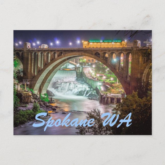 CARTE POSTALE SPOKANE WA (Devant)