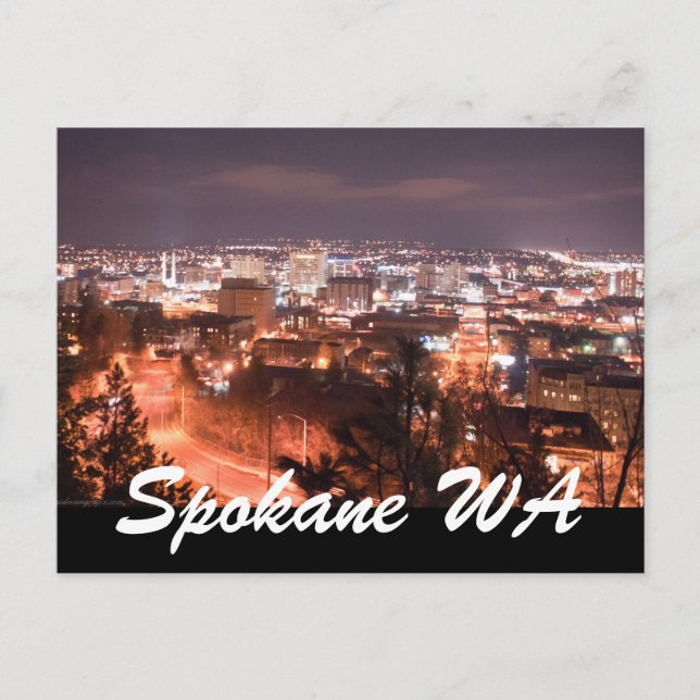 CARTE POSTALE SPOKANE WA (Devant)