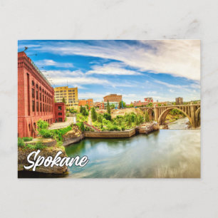 Carte Postale Spokane, Washington, États-Unis