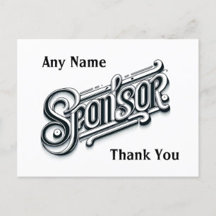 Carte Postale Sponsor de Merci personnalisé NA A 12 étapes