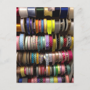 Carte Postale Spools de ruban coloré NYC Garment District