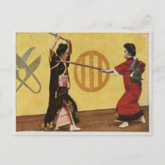Carte Postale Sport National En 1920 Style Vintage Du Japon