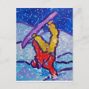 Carte Postale Sports de neige par Piliero