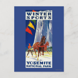 Carte Postale Sports d'hiver à Yosemite PosterYosemite, CA