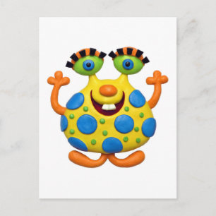 Carte Postale Spotted Yellow Monster