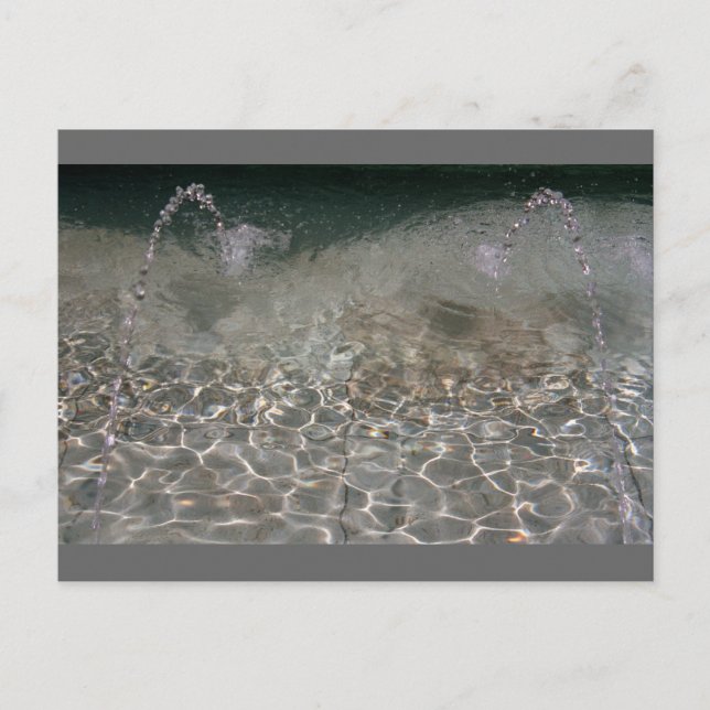 Carte Postale Spray fontaine (Devant)