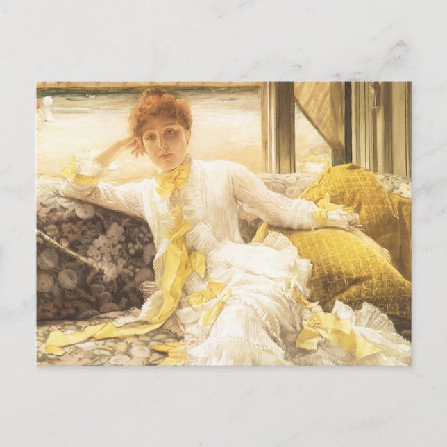 Carte Postale Spring (Balnéaire) par James Tissot, Vintage Portr (Devant)