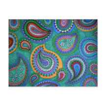 Carte postale Spring Paisley