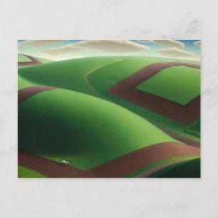 Carte Postale Spring Turning, 1936 par Grant Wood