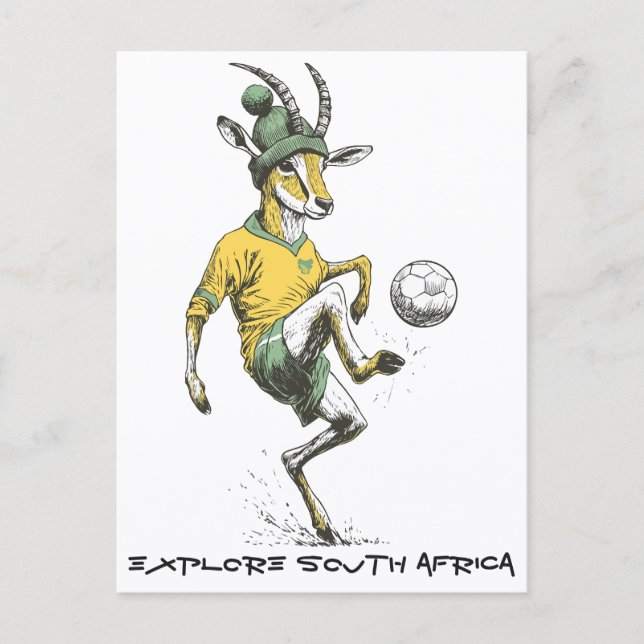 Carte Postale Springbok Star Striker (Devant)