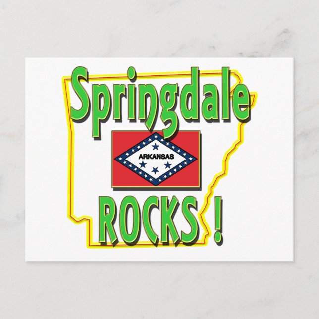 Carte Postale Springdale Rocks ! (vert) (Devant)