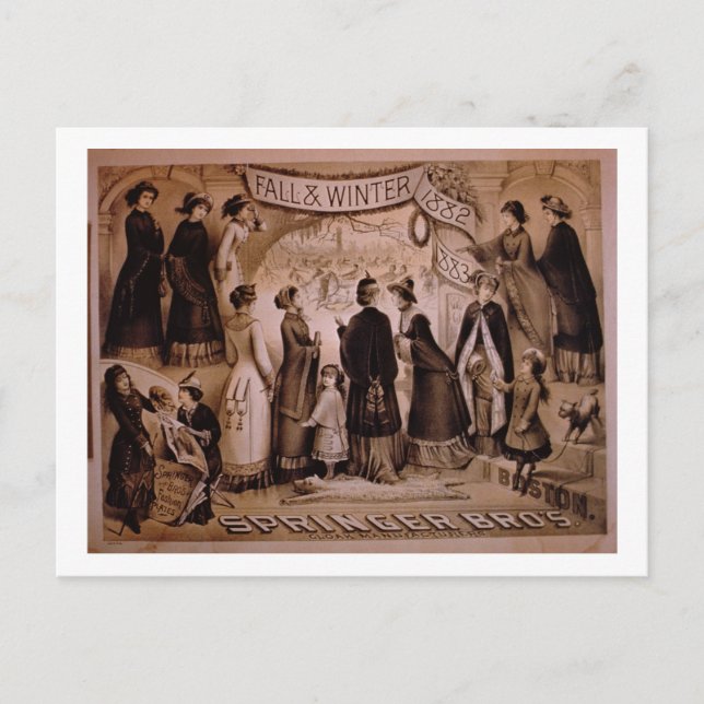 Carte Postale Springer Brothers, Boston, Fall and Winter Collec (Devant)