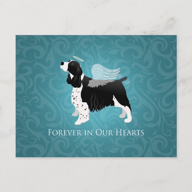 Carte Postale Springer Spaniel Angel Chien animal de compagnie d (Devant)