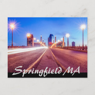 Carte Postale springfield massachusetts skyline