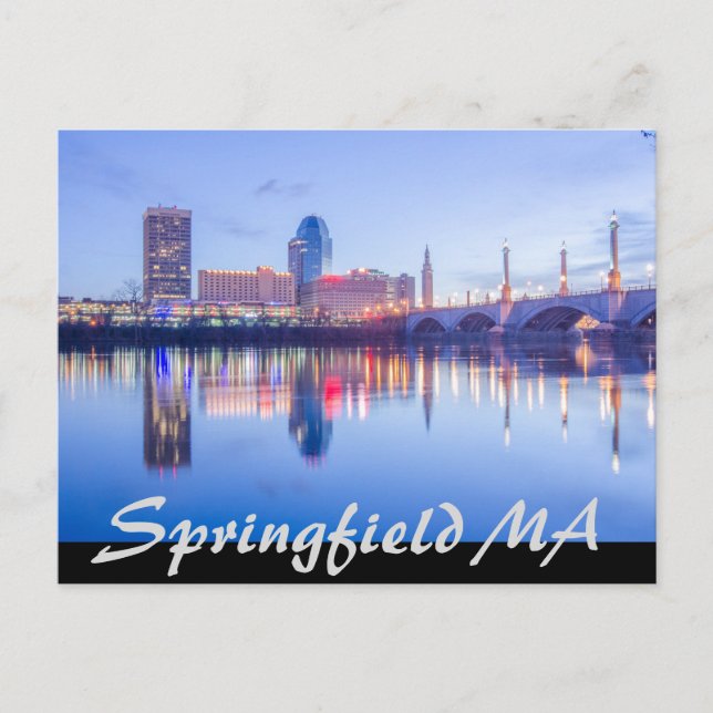 Carte Postale springfield massachusetts skyline (Devant)