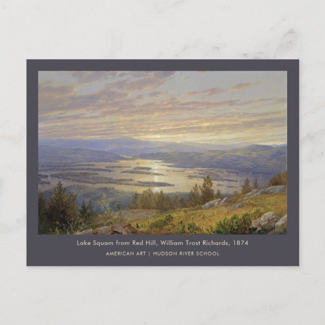 Carte Postale Squam Lake de Red Hill W T Richards American Art (Devant)