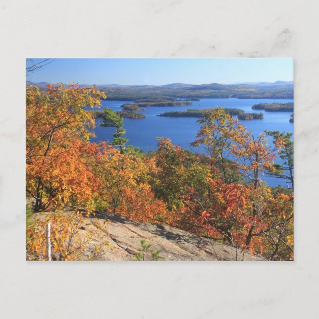 Carte Postale Squam Lake Rattlesnake Cliffs en automne (Devant)