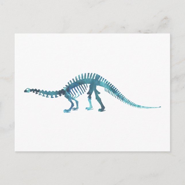 Carte Postale squelette de brontosaurus (Devant)