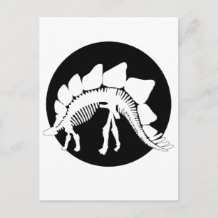 Carte Postale squelette de stégosaurus