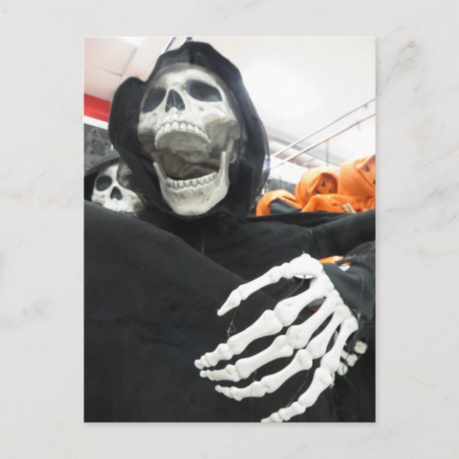 Carte Postale Squelette fermé (Devant)