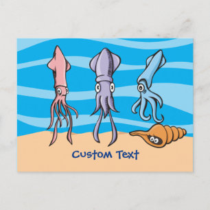 Carte Postale Squid