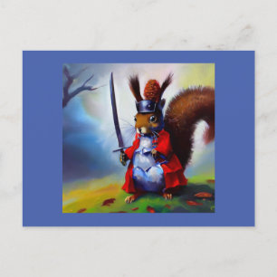 Carte Postale Squirrel Samurai