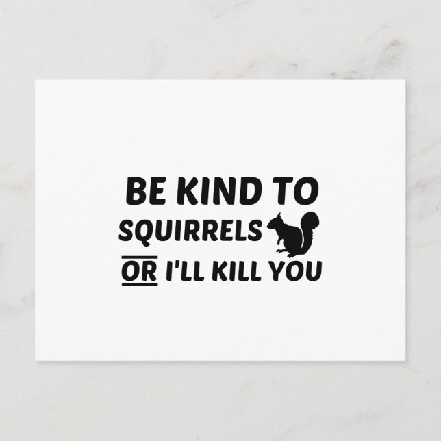 CARTE POSTALE SQUIRRELS GENTILS (Devant)